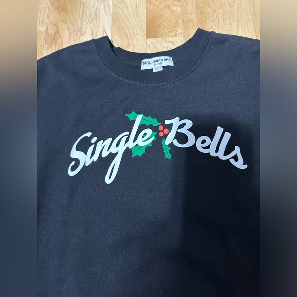 Sub_Urban Riot Single Bells Graphic Sweatshirt Christmas Holiday Sweatshirt - Picture 2 of 14